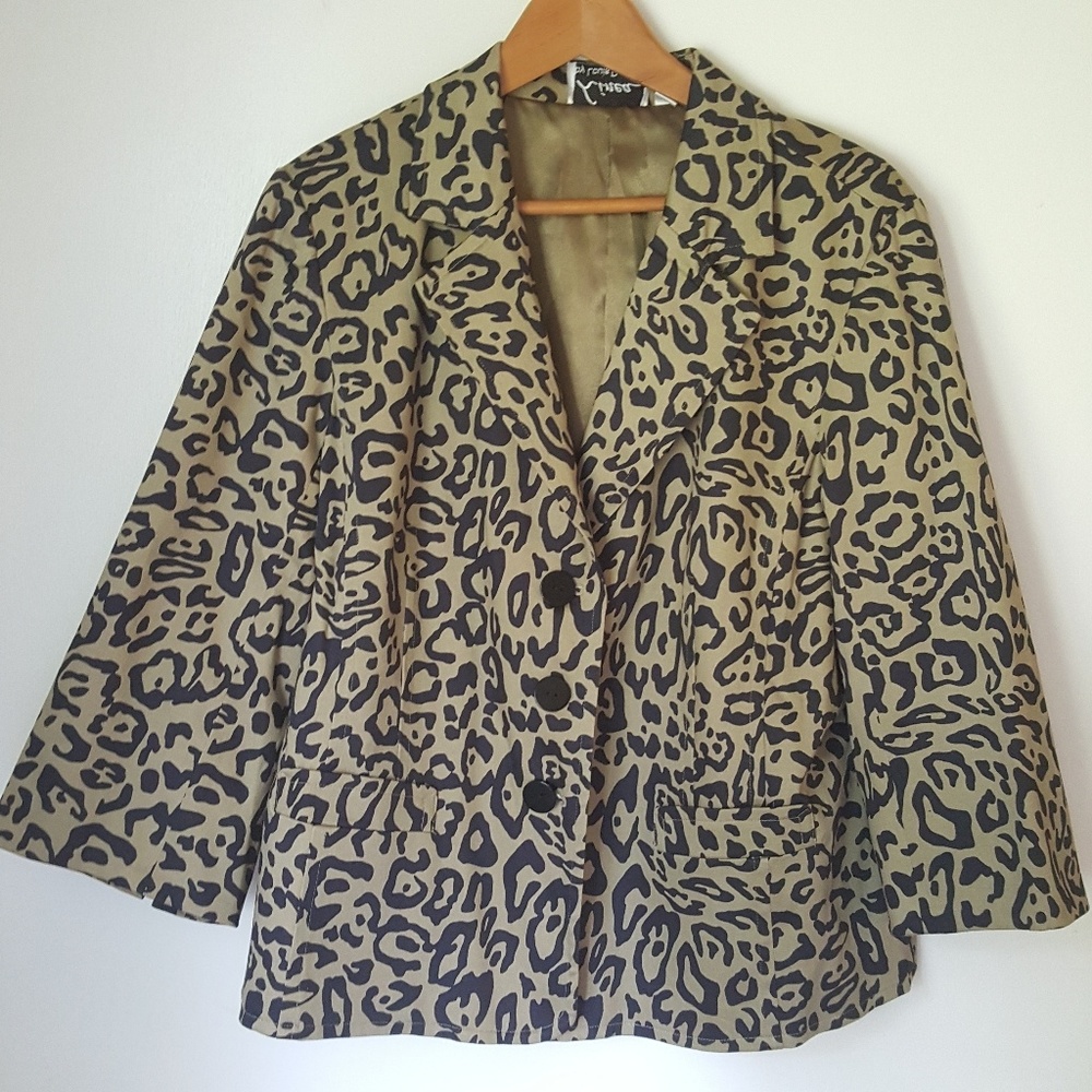 Linea by Louis Dell Olio Animal Print Blazer